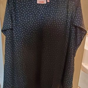 Plus Size EVRI Splitneck Blouse